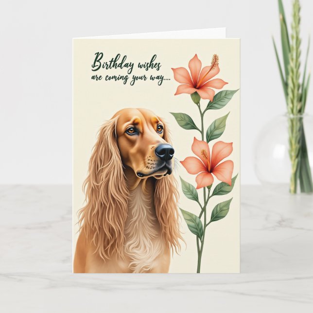Carte d'anniversaire pour animal de compagnie atte (Devant)