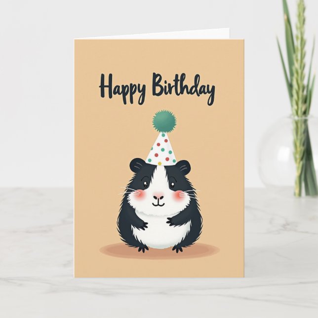 Carte d'anniversaire pour animal de compagnie avec (Devant)