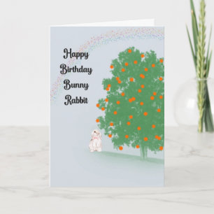 Carte d'anniversaire pour animaux de compagnie Bun