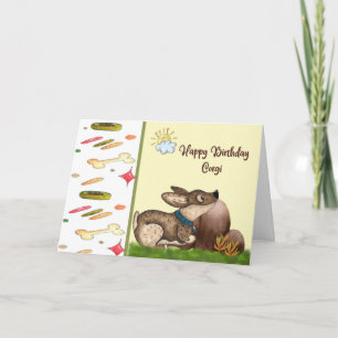 Carte d'anniversaire pour animaux de compagnie pou