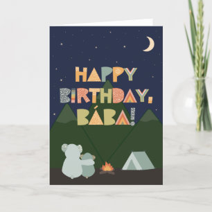 Carte d'anniversaire pour Bába