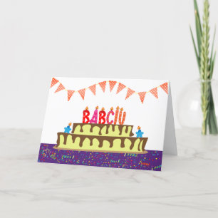 Carte d'anniversaire pour Babciu