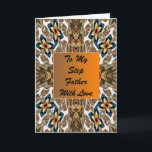 Carte d'anniversaire pour beau-père<br><div class="desc">Conception abstraite</div>