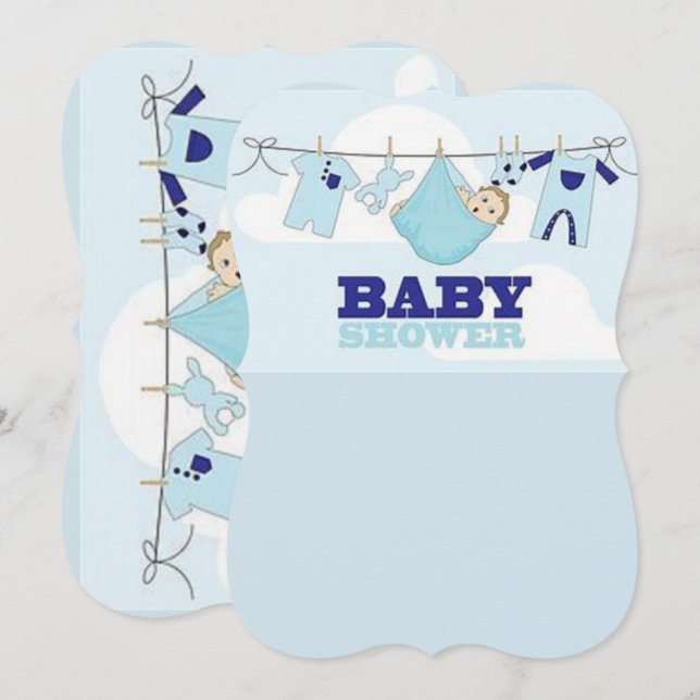carte d'anniversaire pour bébé (Devant / Derrière)