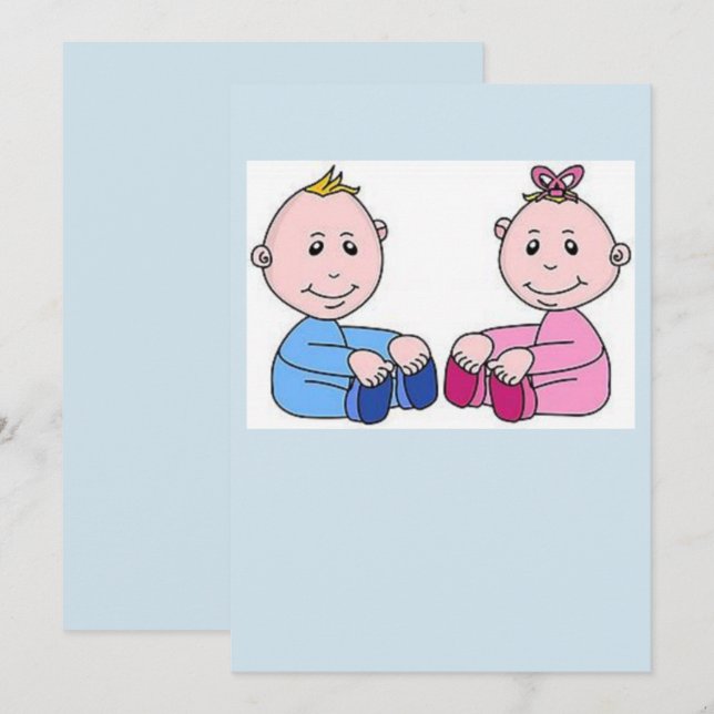 carte d'anniversaire pour bébé (Devant / Derrière)