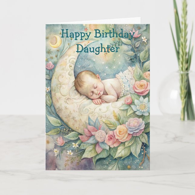 Carte d'anniversaire pour bébé mignonne (Devant)