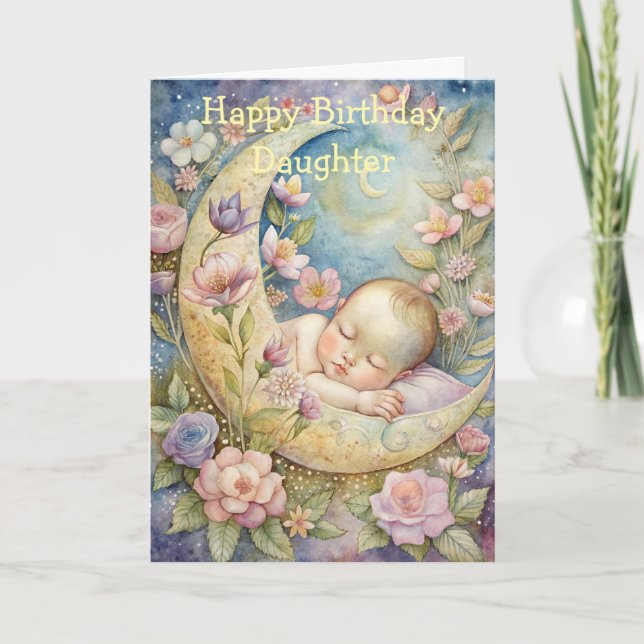 Carte d'anniversaire pour bébé mignonne (Devant)