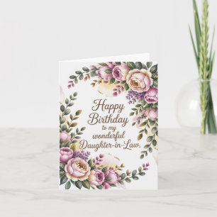 Carte d'anniversaire pour belle-fille