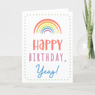 Carte d'anniversaire pour chaque année