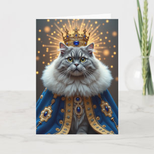 Carte d'anniversaire pour chat opulent