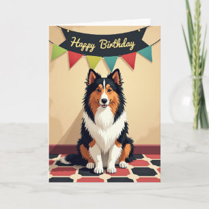 Carte d'anniversaire pour chien astucieux
