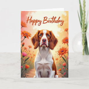 Carte d'anniversaire pour chien chaleureuse