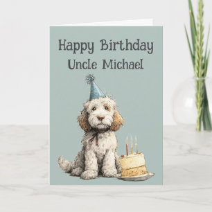 Carte d'anniversaire pour chien Cockapoo fantaisis