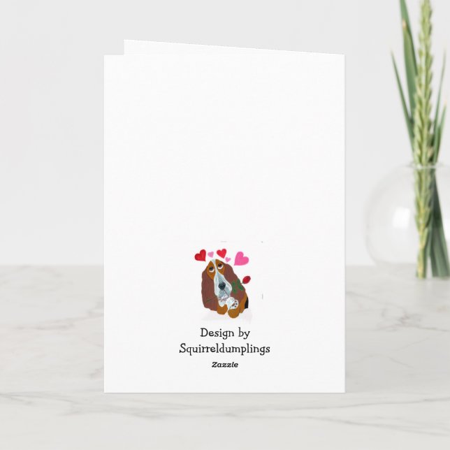 Carte d'anniversaire pour chien Corgi (Dos)