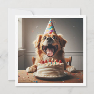 Carte d'anniversaire pour chien, Fête de chien, An