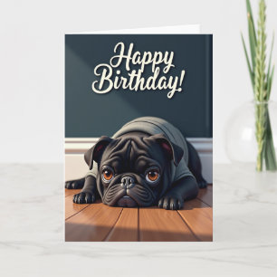 Carte d'anniversaire pour chien gentil