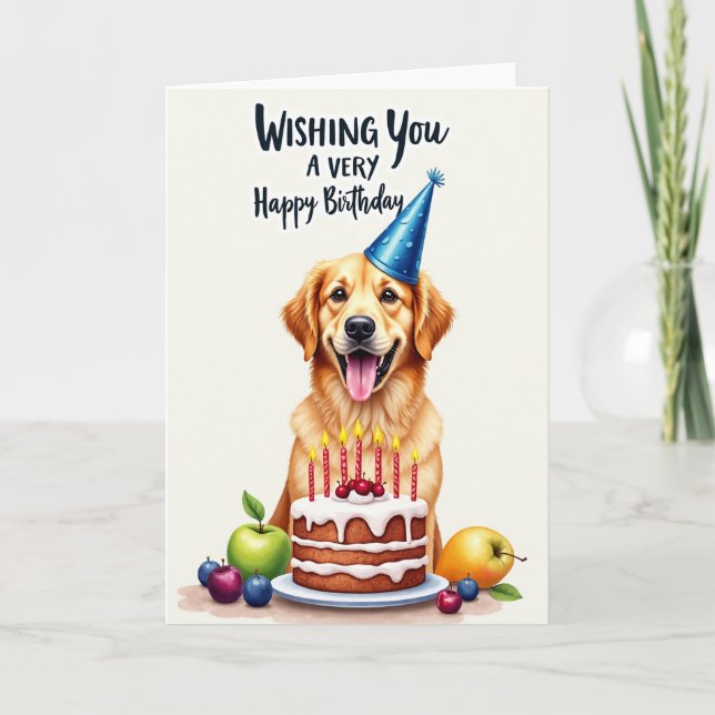 Carte d'anniversaire pour chiens (Devant)