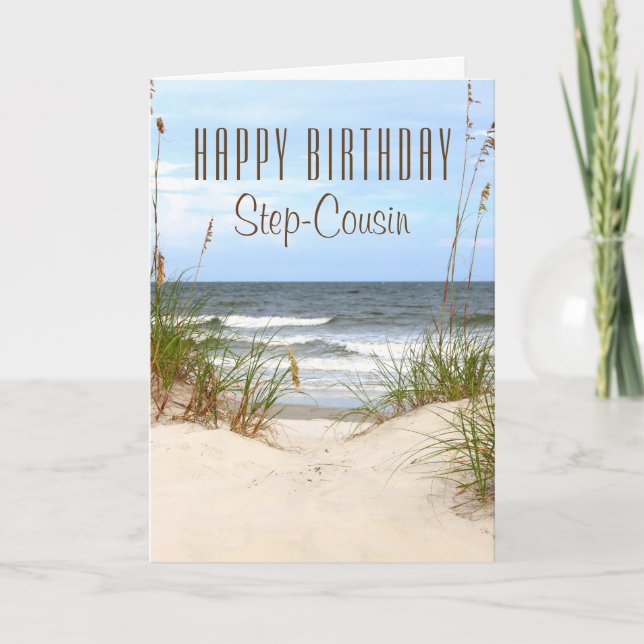 Carte d'anniversaire pour cousin par alliance de p (Devant)