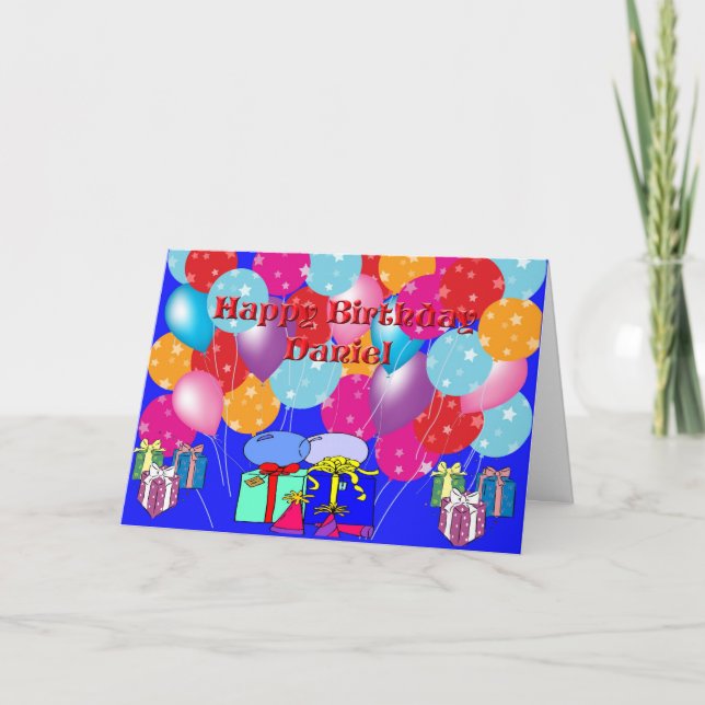 Carte d'anniversaire pour Daniel (Devant)