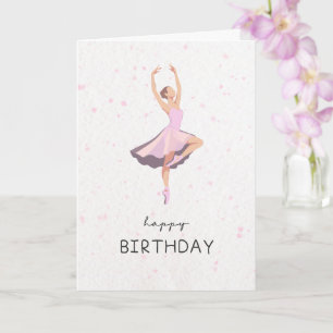 Carte d'anniversaire pour danseuse