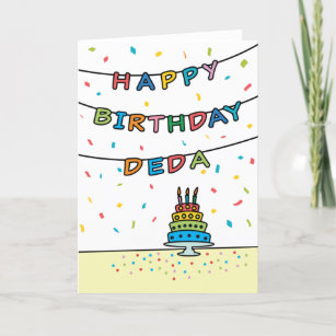 Carte d'anniversaire pour Deda