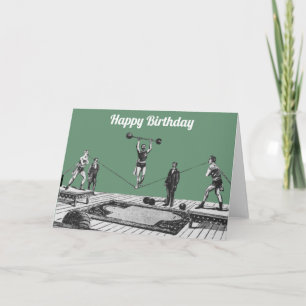 Carte d'anniversaire pour dentiste vintage