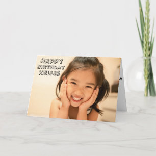 Carte d'anniversaire pour elle belle photo spécial