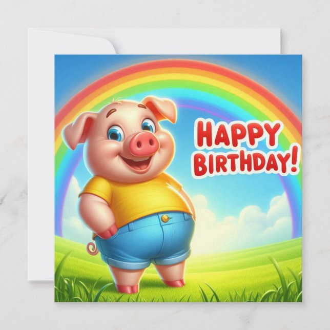 Carte d'anniversaire pour enfant (Devant)