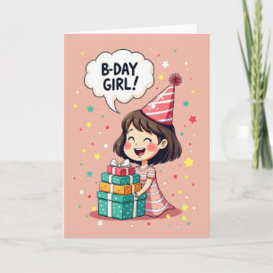 Carte d'anniversaire pour enfant joyeuse