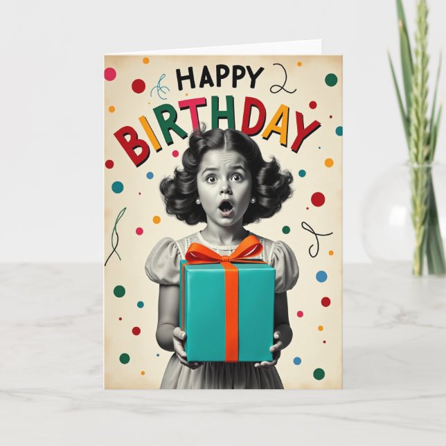 Carte d'anniversaire pour enfant surprise (Devant)