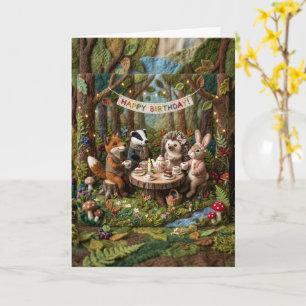 Carte d'anniversaire pour enfants avec des Animaux
