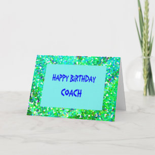 Carte d'anniversaire pour entraîneur