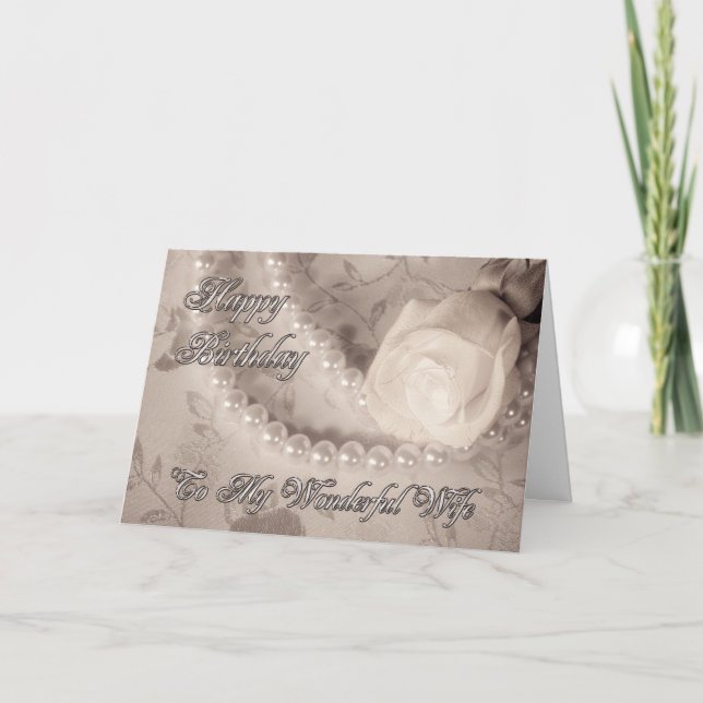 Carte d'anniversaire pour femme (Devant)
