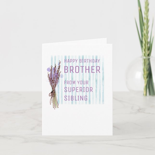 Carte d'anniversaire pour frère (Devant)