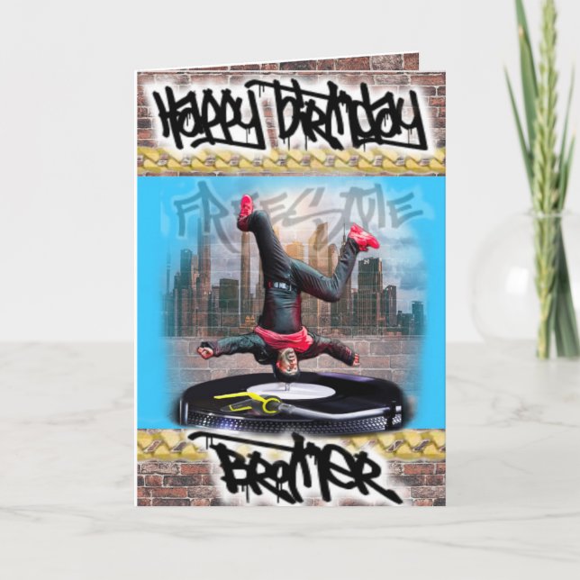 Carte d'anniversaire pour Frère (Devant)