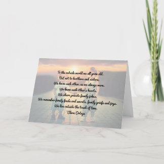 Carte d'anniversaire pour frère / sœur