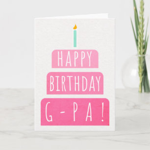 Carte d'anniversaire pour G-Pa