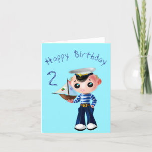 Carte d'Anniversaire pour garçon de mer - Personna