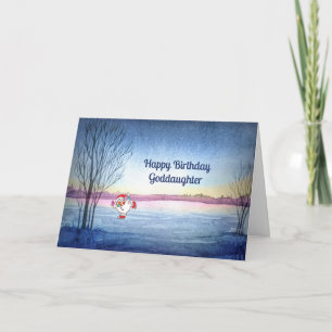 Carte d'anniversaire pour Godgirl avec Snowman