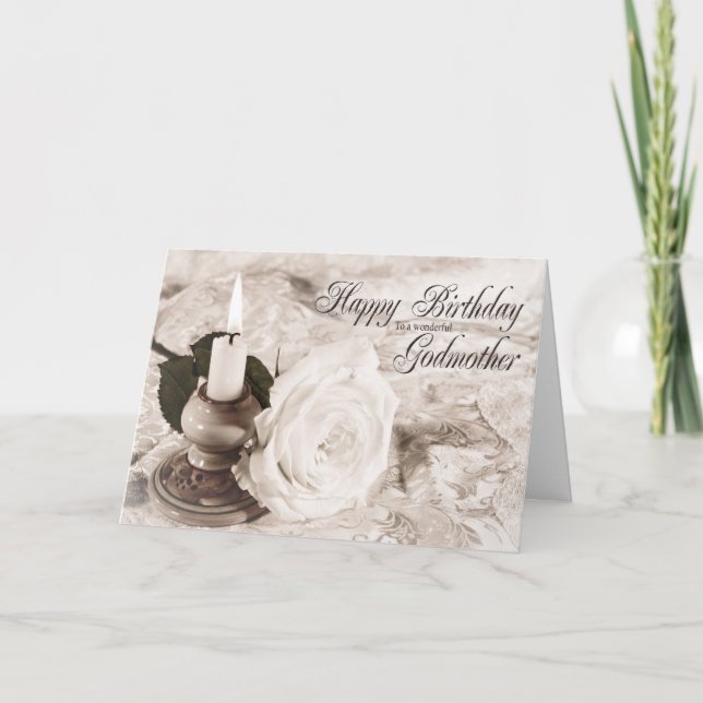 Carte d'anniversaire pour Godmère, La bougie et le (Devant)