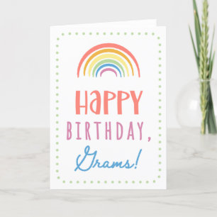Carte d'anniversaire pour Grams