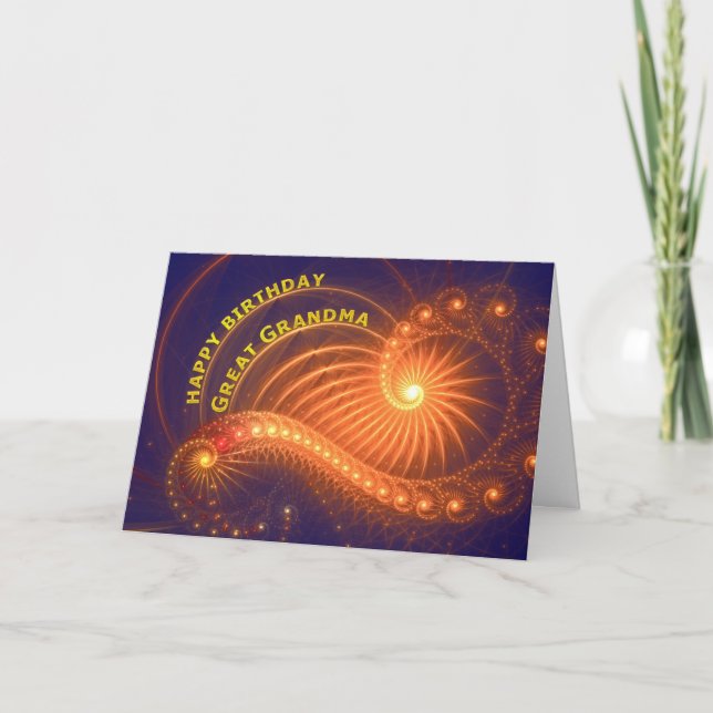 Carte d'anniversaire pour Grand-mère (Devant)