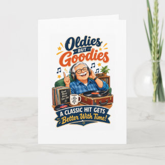 Carte d'anniversaire pour grand-père Oldies but Go