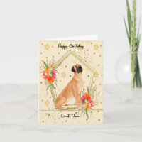 Carte d'anniversaire pour Great Dane