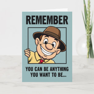 Carte d'anniversaire pour homme stylisé joyeuse