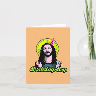 Carte d'anniversaire pour Jésus garçon