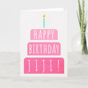 Carte d'anniversaire pour Jiji