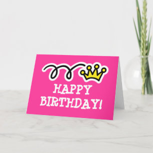 Carte d'anniversaire pour la fille