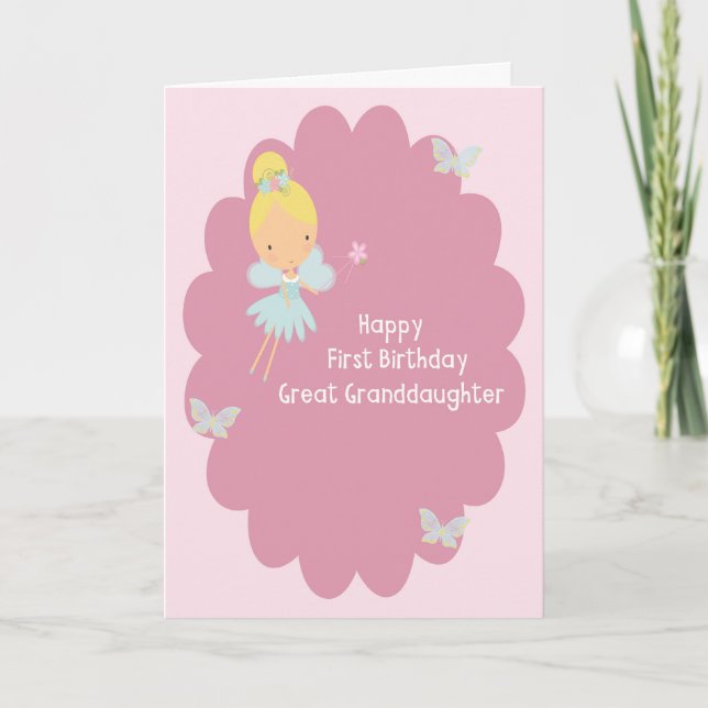Carte d'anniversaire pour la grande petite-fille (Devant)