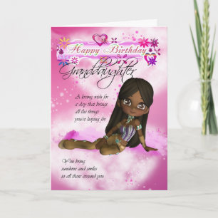 Carte d'anniversaire pour la petite-fille, Moonies